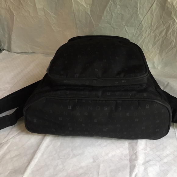SONIA RYKIEL BLACK MONOGRAMMED BACKPACK main image 7